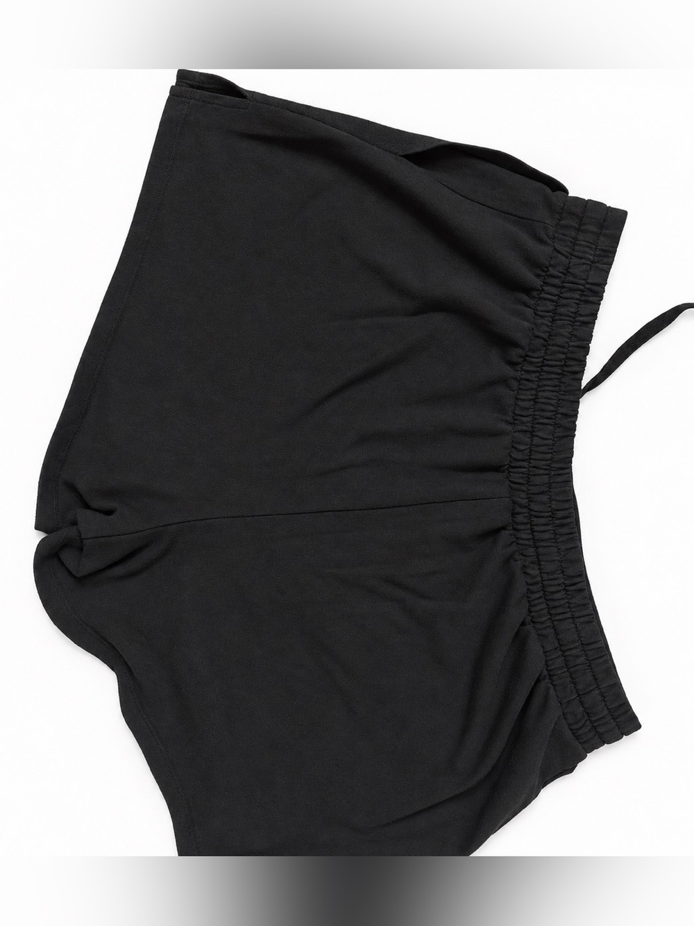 Ava & Viv Black Pull-On Dolphin-Hem Lounge Shorts Women’s Plus Size 1X